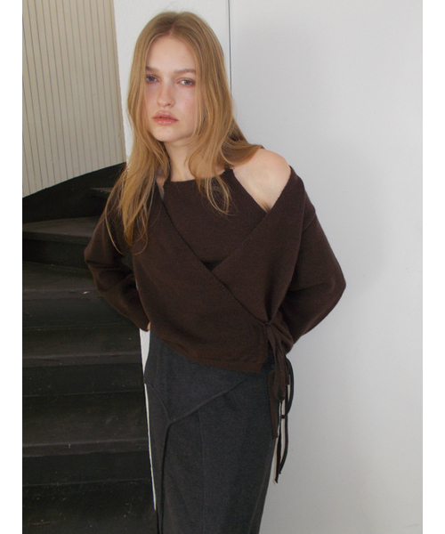 ETMON（エトモン）の「Halter Strap Long Dress, Charcoal（ワンピース・レディース・その他・F）」の5枚目の写真