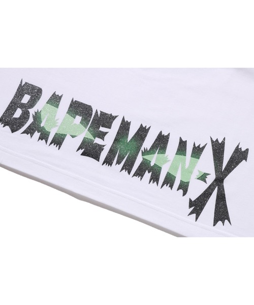 A BATHING APE(アベイシングエイプ)の「BAPEMAN-X LS TEE(Tシャツ/カットソー・メンズ・ホワイト/ブラック・MEDIUM/LARGE/XX-LARGE/SMALL/X-LARGE)」の7枚目の写真