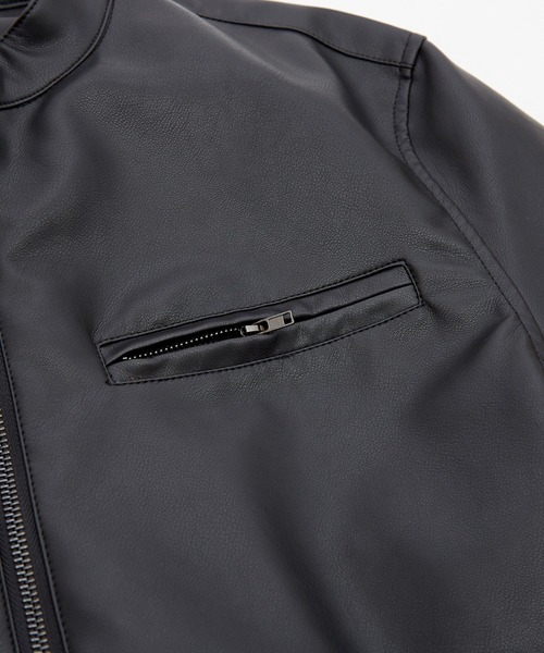 improves（インプローブス）の「PU シングル ライダースジャケット（ライダースジャケット・メンズ・ブラック・SMALL/MEDIUM/LARGE/X-LARGE）」の8枚目の写真