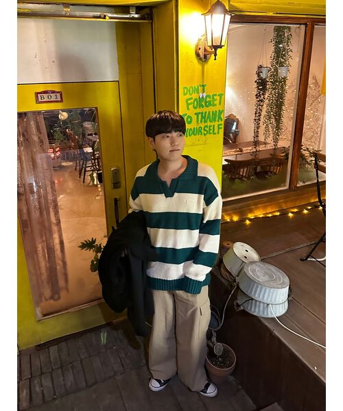MAINBOOTH(メインブース)の「Traveler Oversized Sweater(TEAL GREEN)(ニット/セーター・レディース・その他・2/3)」の7枚目の写真