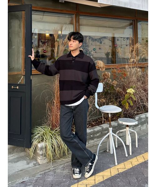 MAINBOOTH(メインブース)の「Traveler Oversized Sweater(TEAL GREEN)(ニット/セーター・レディース・その他・2/3)」の8枚目の写真