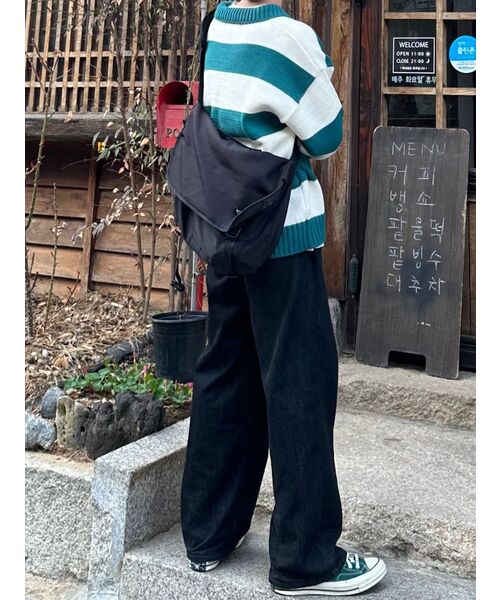 MAINBOOTH(メインブース)の「Traveler Oversized Sweater(TEAL GREEN)(ニット/セーター・レディース・その他・2/3)」の14枚目の写真