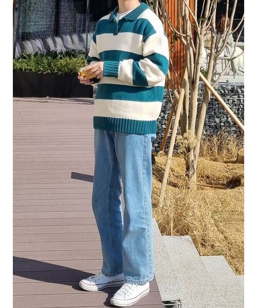 MAINBOOTH(メインブース)の「Traveler Oversized Sweater(TEAL GREEN)(ニット/セーター・レディース・その他・2/3)」の22枚目の写真