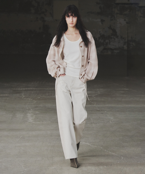 INSILENCE WOMEN(インサイレンスウーマン)の「チェックリネンフードシャツ BEIGE(パーカー・レディース・その他・SMALL/MEDIUM)」の5枚目の写真