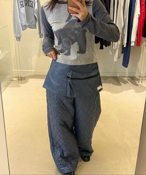 EN OR（エンオール）の「[CORE] QUILTED BANDING PANTS - THE QUIET BLUE（スウェットパンツ・レディース・その他・FREE）」の5枚目の写真