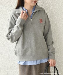 スウェット エンブロイダリー」に該当するトップス（グレー/灰色系