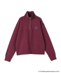 SHIPS Colors:The Met コラボ エンブロイダリー ハーフ ジップ スウェット
