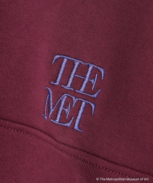 SHIPS Colors(シップス カラーズ)の「SHIPS Colors:The Met コラボ エンブロイダリー ハーフ ジップ スウェット(スウェット・レディース・ワイン/グレー/ダークグレー・ONE SIZE)」の9枚目の写真