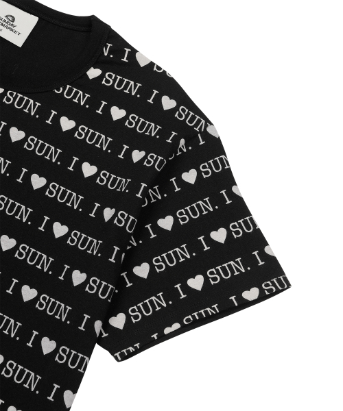 SUNDAY FRUIT MARKET(サンデーフルーツマーケット)の「I LOVE SUN TEE BLACK(Tシャツ/カットソー・メンズ・その他・MEDIUM/LARGE)」の4枚目の写真
