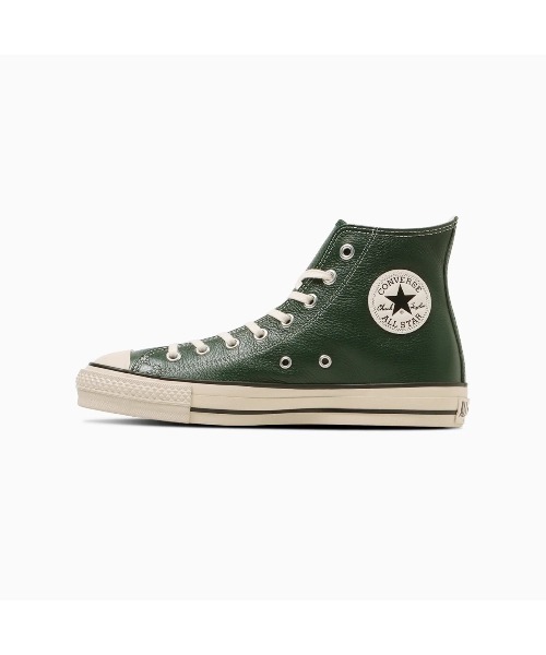 CONVERSE(コンバース)の「CONVERSE LEATHER ALL STAR J HI(コンバース レザー オールスター J HI)(スニーカー・メンズ・グリーン系・23cm/23.5cm/24cm/24.5cm/25cm/25.5cm/26cm/26.5cm/27cm/27.5cm/28cm)」の2枚目の写真