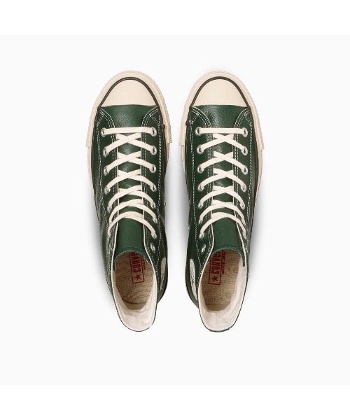 CONVERSE(コンバース)の「CONVERSE LEATHER ALL STAR J HI(コンバース レザー オールスター J HI)(スニーカー・メンズ・グリーン系・23cm/23.5cm/24cm/24.5cm/25cm/25.5cm/26cm/26.5cm/27cm/27.5cm/28cm)」の5枚目の写真