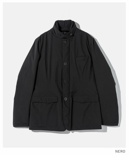 HERNO(ヘルノ)の「HERNO BLAZER WITH BIB IN 2-LAYER PROMETEO DOWN JACKET ヘルノ ビブイン 2レイヤー テイラード ダウンジャケット(ダウンジャケット/コート・メンズ・ブラック・48/52/46/50)」の2枚目の写真