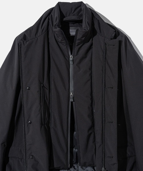 HERNO(ヘルノ)の「HERNO BLAZER WITH BIB IN 2-LAYER PROMETEO DOWN JACKET ヘルノ ビブイン 2レイヤー テイラード ダウンジャケット(ダウンジャケット/コート・メンズ・ブラック・48/52/46/50)」の14枚目の写真