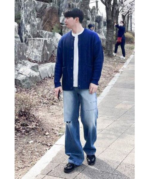 NONBLANK(ノンブランク)の「ブラシドワイドフィットデニムパンツ_BLUE(デニムパンツ・メンズ・その他・MEDIUM/X-LARGE/LARGE)」の10枚目の写真