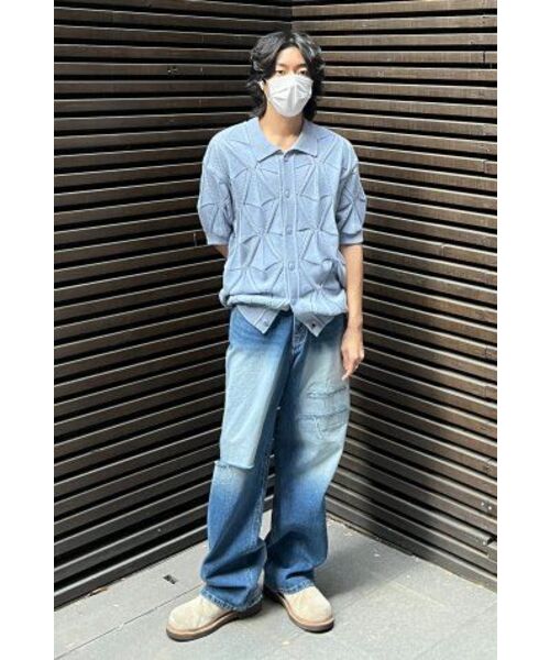 NONBLANK(ノンブランク)の「ブラシドワイドフィットデニムパンツ_BLUE(デニムパンツ・メンズ・その他・MEDIUM/X-LARGE/LARGE)」の13枚目の写真