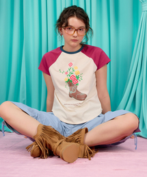 ウエスタンブルーム ラグランTシャツ / クリーム