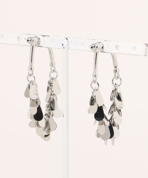 Port（ポート）の「【 Port / ポート 】 デザイン フープ ピアス（ピアス（両耳用）・レディース・シルバー系その他3/ホワイト系その他/ホワイト/シルバー系その他/シルバー/シルバー系その他2・FREE）」の7枚目の写真