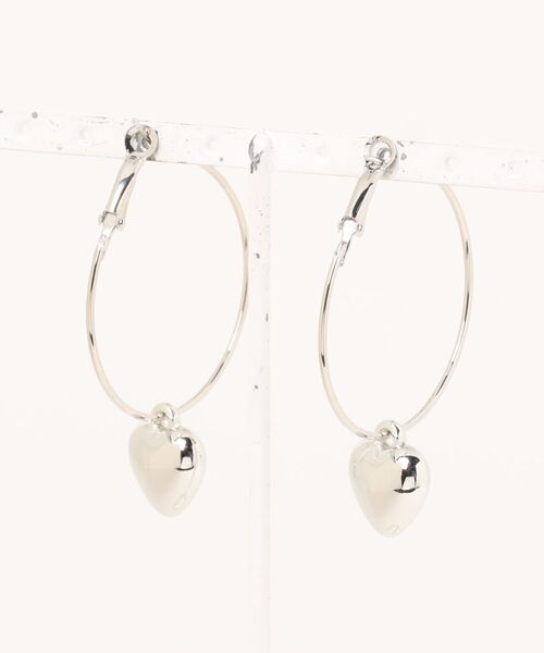 Port（ポート）の「【 Port / ポート 】 デザイン フープ ピアス（ピアス（両耳用）・レディース・シルバー系その他3/ホワイト系その他/ホワイト/シルバー系その他/シルバー/シルバー系その他2・FREE）」の8枚目の写真