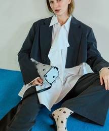 MAISON SPECIAL | Back-Tulle Short Jacket/バックチュールショートジャケット(テーラードジャケット)