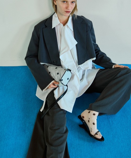 セール】Back-Tulle Short Jacket/バックチュールショートジャケット