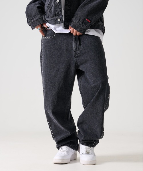 セール】FUBU フブ ブランド Studs Denim Pants / スタッズ デニム