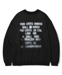SMUDGE SPRAY AMMO STENCIL CREWNECK (BLACK)