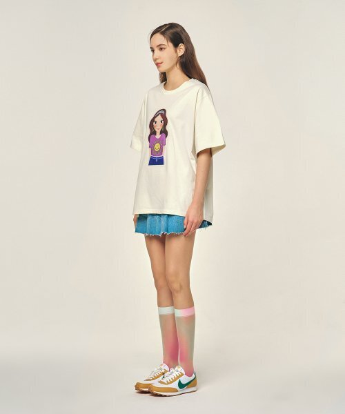 YOUK SHIM WON（ユクシムウォン）の「サイドスリットTシャツ F ルナ（Tシャツ/カットソー・レディース・その他・FREE）」の3枚目の写真
