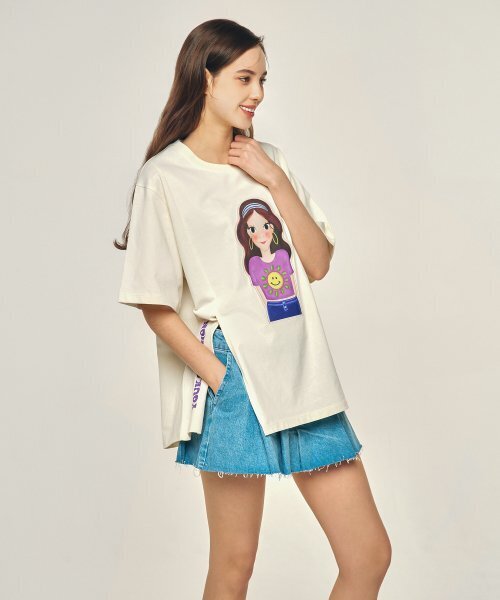 YOUK SHIM WON（ユクシムウォン）の「サイドスリットTシャツ F ルナ（Tシャツ/カットソー・レディース・その他・FREE）」の6枚目の写真