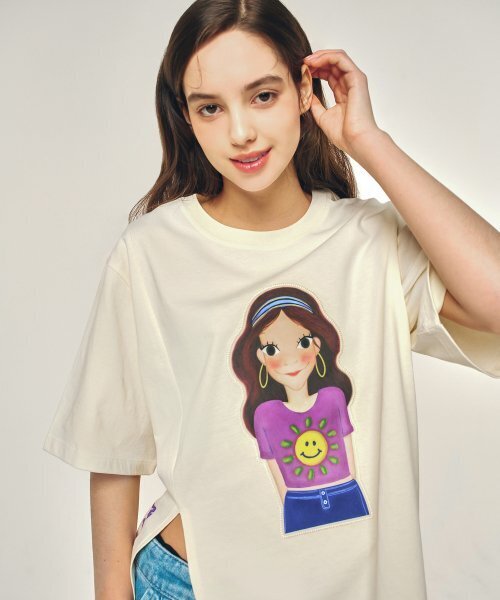 YOUK SHIM WON（ユクシムウォン）の「サイドスリットTシャツ F ルナ（Tシャツ/カットソー・レディース・その他・FREE）」の7枚目の写真