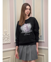 LANGNLU（ラングアンドルー）の「TEESY Sweatshirt_BLACK（スウェット）」