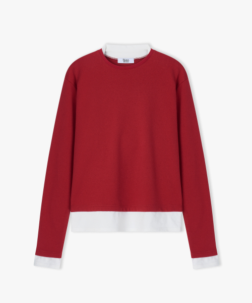 FLAWSROOM(フローズルーム)の「Layered Long Sleeve RED(Tシャツ/カットソー・メンズ・その他・MEDIUM/LARGE)」の1枚目の写真