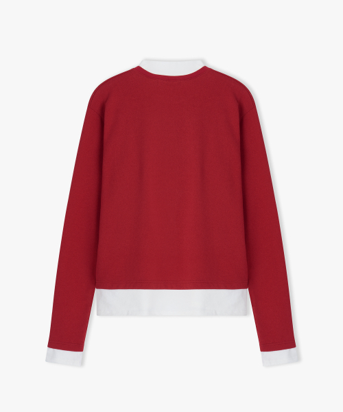 FLAWSROOM(フローズルーム)の「Layered Long Sleeve RED(Tシャツ/カットソー・メンズ・その他・MEDIUM/LARGE)」の2枚目の写真
