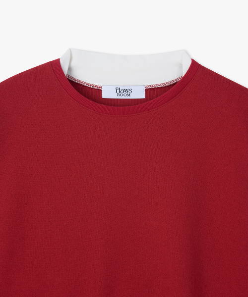 FLAWSROOM(フローズルーム)の「Layered Long Sleeve RED(Tシャツ/カットソー・メンズ・その他・MEDIUM/LARGE)」の3枚目の写真
