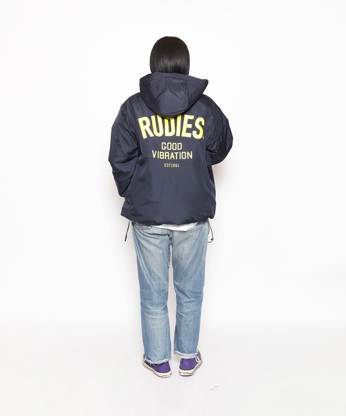 RUDIE'S(ルーディーズ)の「THICK PHAT HOOD JKT(その他アウター・メンズ・ネイビー/ブラック・L/M/XL)」の2枚目の写真