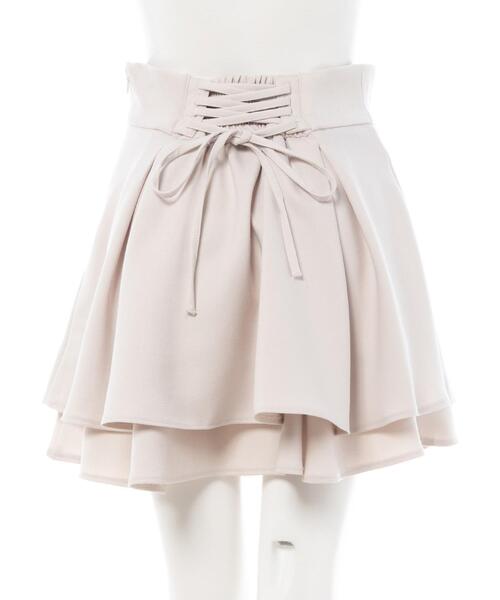 INGNI（イング）の「バックレースアップタックフレアスカート（スカート・レディース・グレー/ライトベージュ/ブラック・FREE）」の22枚目の写真