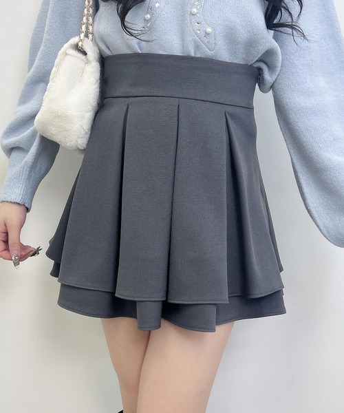 INGNI（イング）の「バックレースアップタックフレアスカート（スカート・レディース・グレー/ライトベージュ/ブラック・FREE）」の5枚目の写真