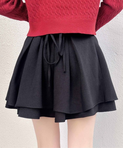 INGNI（イング）の「バックレースアップタックフレアスカート（スカート・レディース・グレー/ライトベージュ/ブラック・FREE）」の9枚目の写真