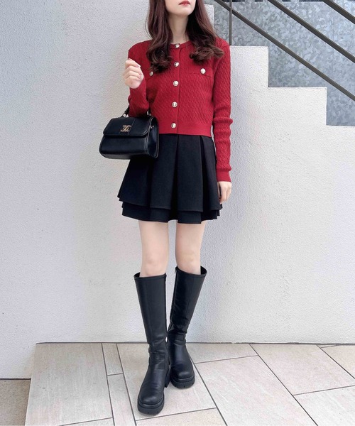 INGNI（イング）の「バックレースアップタックフレアスカート（スカート・レディース・グレー/ライトベージュ/ブラック・FREE）」の13枚目の写真