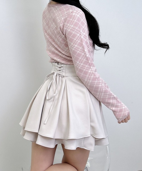 INGNI（イング）の「バックレースアップタックフレアスカート（スカート・レディース・グレー/ライトベージュ/ブラック・FREE）」の15枚目の写真