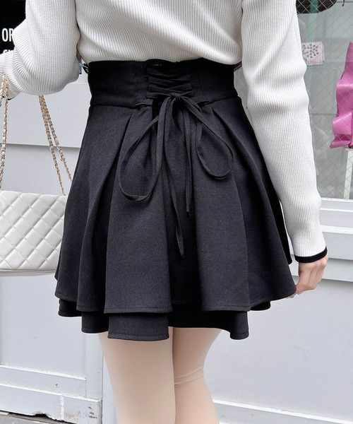 INGNI（イング）の「バックレースアップタックフレアスカート（スカート・レディース・グレー/ライトベージュ/ブラック・FREE）」の20枚目の写真