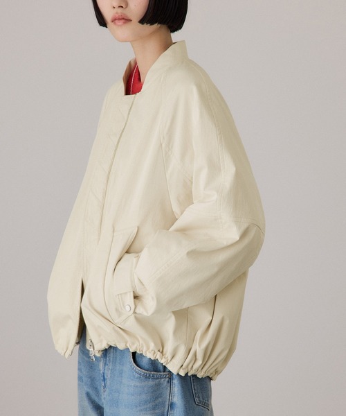 サステナブル】グランウォームシルエットブルゾン/撥水（ブルゾン