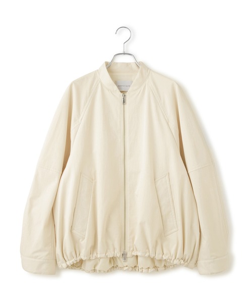 ADAM ET ROPE'(アダムエロペ)の「【サステナブル】グランウォームシルエットブルゾン/撥水(ブルゾン・レディース・ホワイト系その他5/ブラック・FREE)」の17枚目の写真