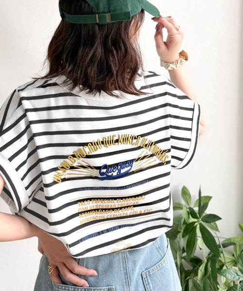 Java（ジャバ）の「《JaVaジャバコラボ》背中で魅せる。バック刺繍フレンチスリーブTシャツ（半袖）（Tシャツ/カットソー・レディース・オートミール/チャコール/ブラウン/その他1・X-LARGE/SMALL/MEDIUM/LARGE）」の18枚目の写真