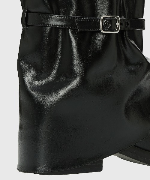 JOSE MOON（ジョゼムーン）の「BELTED MIDDLE BOOTS/ベルトミドルブーツ（ブーツ・レディース・ブラック・35/37/39）」の14枚目の写真