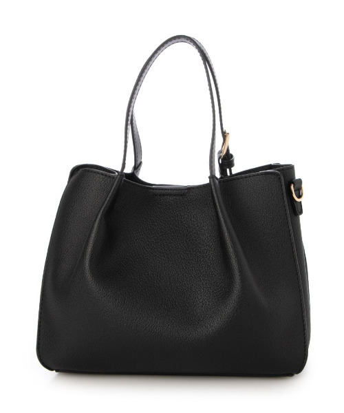 cache cache(カシュ カシュ)の「カシュカシュ cachecache / フェイクレザーショルダーバッグ付スクエアトート(トートバッグ・レディース・ブラウン/ベージュ系その他/ブラック/パイソン・FREE)」の14枚目の写真