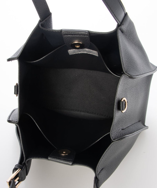 cache cache(カシュ カシュ)の「カシュカシュ cachecache / フェイクレザーショルダーバッグ付スクエアトート(トートバッグ・レディース・ブラウン/ベージュ系その他/ブラック/パイソン・FREE)」の16枚目の写真