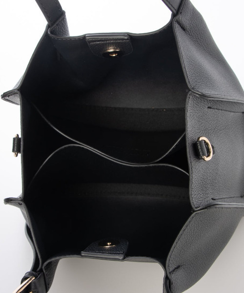 cache cache(カシュ カシュ)の「カシュカシュ cachecache / フェイクレザーショルダーバッグ付スクエアトート(トートバッグ・レディース・ブラウン/ベージュ系その他/ブラック/パイソン・FREE)」の17枚目の写真