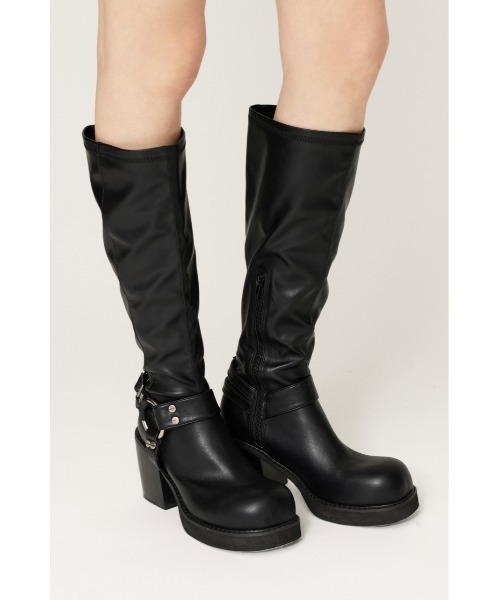 SLY（スライ）の「【2026SS新作】FITTED ENGINEER BOOTS フィッティドエンジニアブーツ（ブーツ・レディース・ブラック・SMALL/MEDIUM/LARGE）」の11枚目の写真