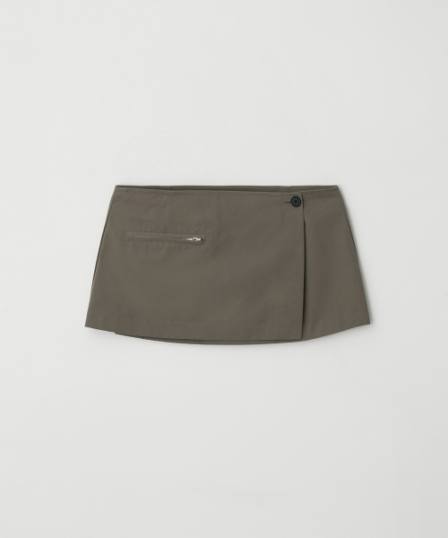 BUT'TON(ボッタン)の「Wrap Layered Skirt (Brown)(スカート・レディース・その他・FREE)」の6枚目の写真