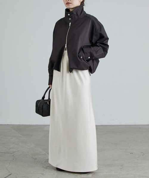 Lui's（ルイス）の「スタンドZIPブルゾン（ブルゾン・レディース・ブラック/カーキ・FREE）」の7枚目の写真